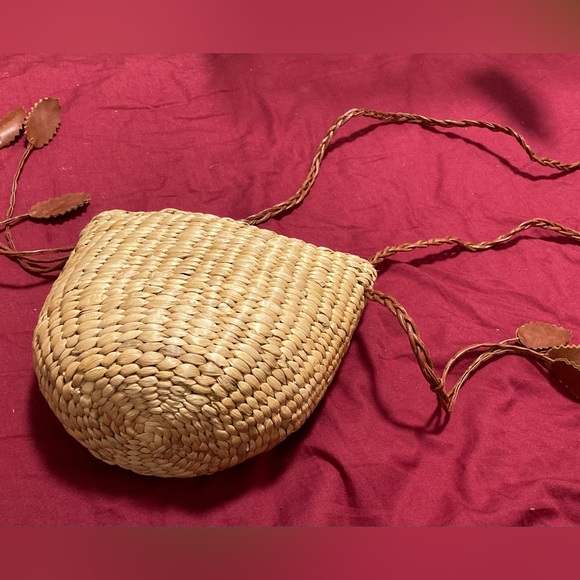 Handwoven Water Hyacinth purse crossbody bag summer vibe - Picture 5 of 5